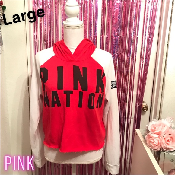PINK Victoria's Secret Sweaters - PINK Nation Cropped Hoodie (L)